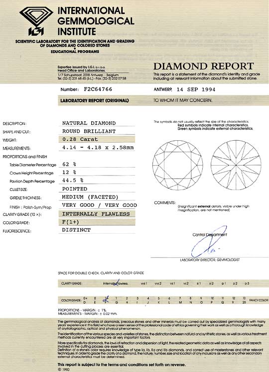 Foto 9 - Diamant 0,28ct Brillant IGI Lupenrein feines Weiss Plus, D6416