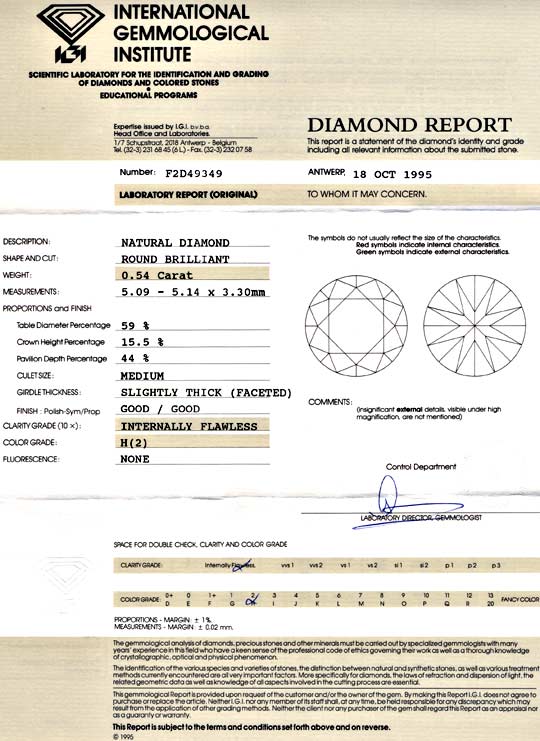 Foto 9 - Diamantring IGI 0,54ct Weiss Lupenrein Weißgold, S3170